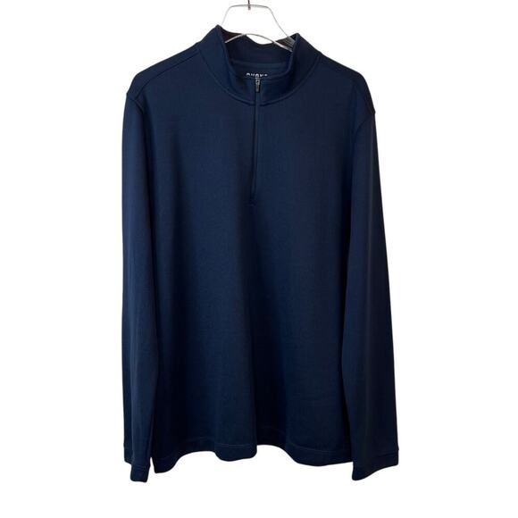 RHÔNE Commuter 1/4 Zip Sweater Navy Blue Men’s 
Size XXL - Picture 2 of 11